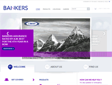 Tablet Screenshot of bankers-assurance.com